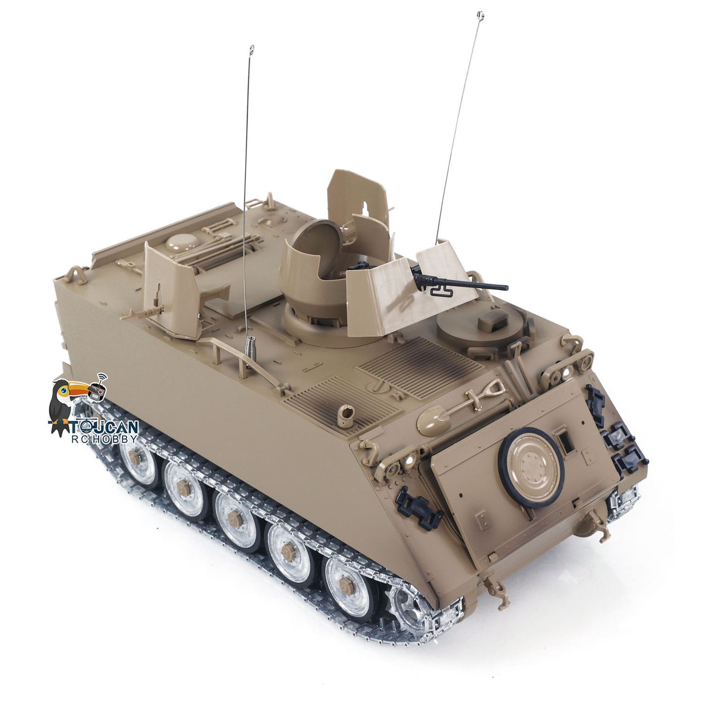 Pre-order US Stock TD 1/16 RC Tank M2412-B M113A1 ACAV 360 Turret Rotation Infrared Metal Wheels Gearbox Smoke Unit Radio Control Military Model