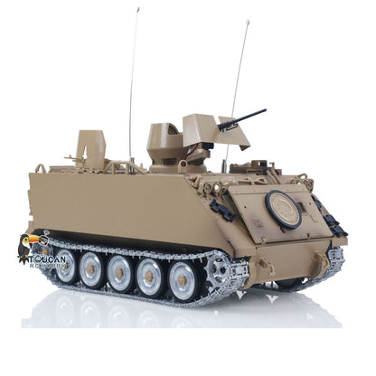 Fast Free Shipping TD 1/16 RC Tank M2412-B M113A1 ACAV 360 Turret Rotation Infrared Metal Wheels Gearbox Smoke Unit Radio Control Military Model
