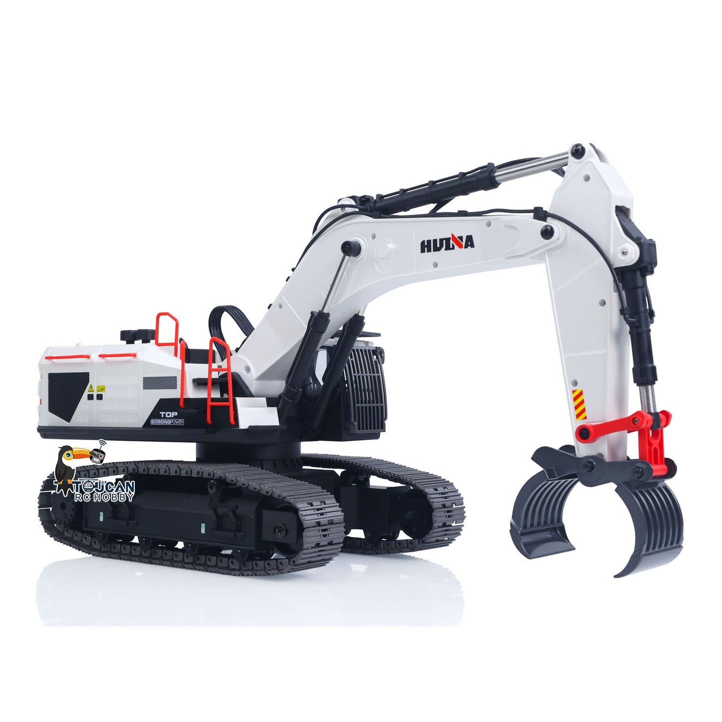 In Stock 1/14 HUINA RC Metal Excavator Ready to Run Toys 1594 Radio Lights Sound Battery 28CH Sound W/ Bucket Drill Round Wood Garb Gifts