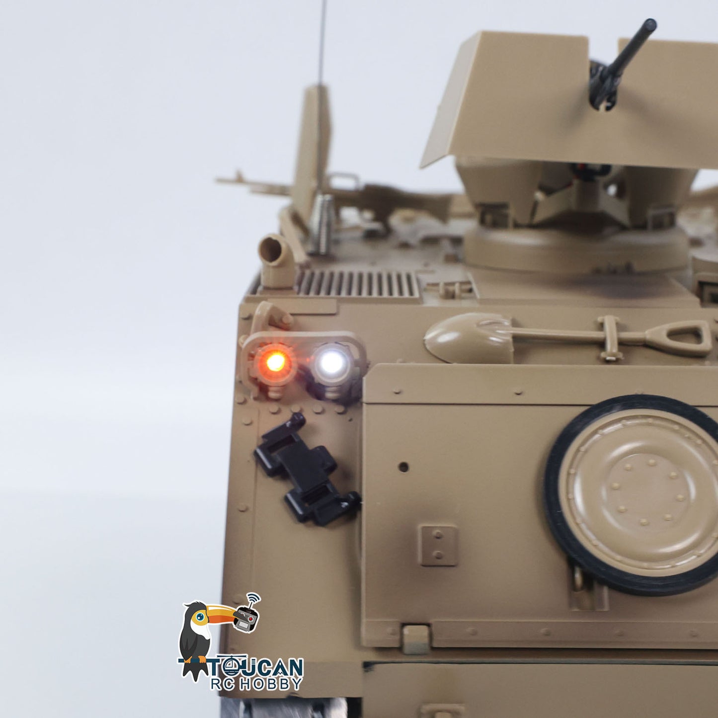 Fast Free Shipping TD 1/16 RC Tank M2412-B M113A1 ACAV 360 Turret Rotation Infrared Metal Wheels Gearbox Smoke Unit Radio Control Military Model