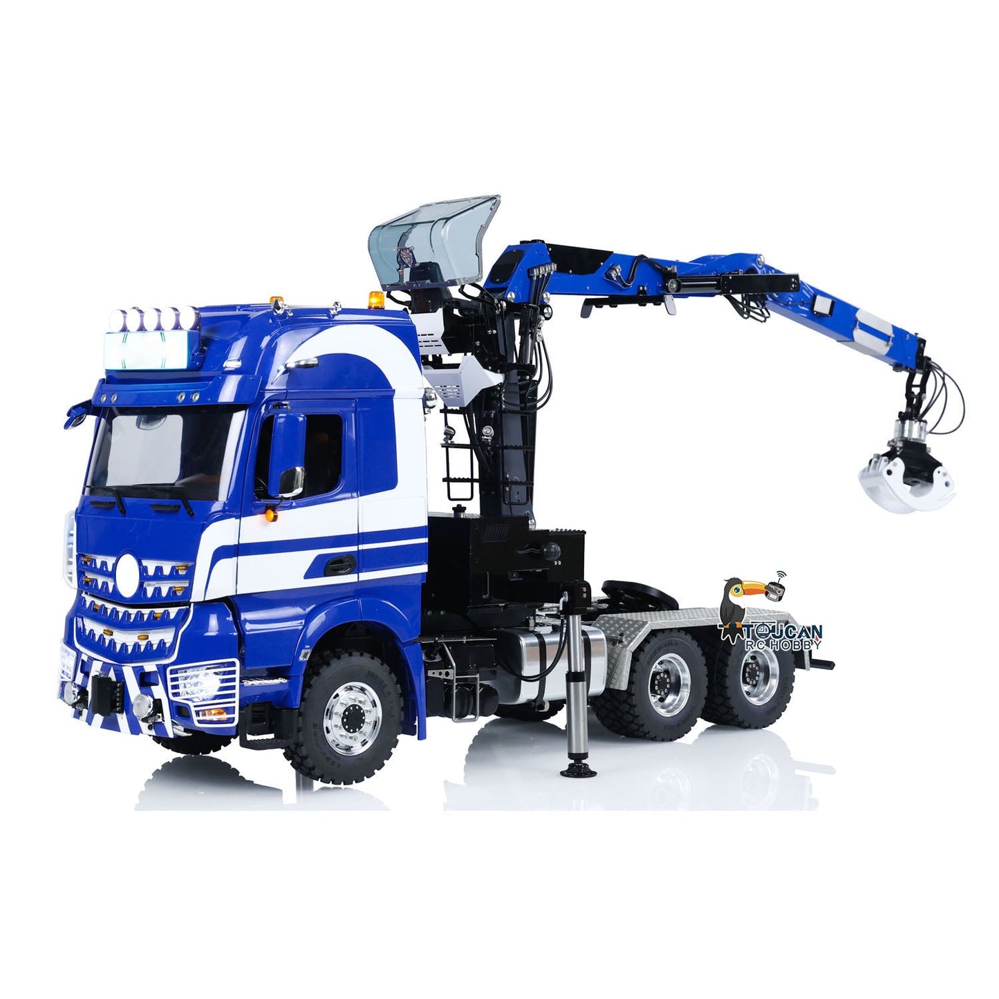 Unitru 03 RTR 3363 1/14 Radio Controlled Tractor Truck Metal Chassis Hydraulic Timber Crane 6X6 RC Lorry Car Smoke PL18EV