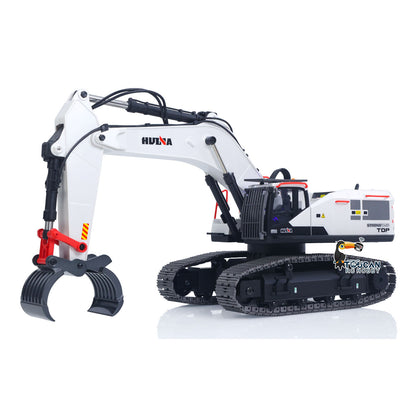 US Stock 1/14 HUINA RC Metal Remote Controlled Excavator 1594 594 2.4G Radio Light Battery USB 22CH Sound Gift Boys Girls