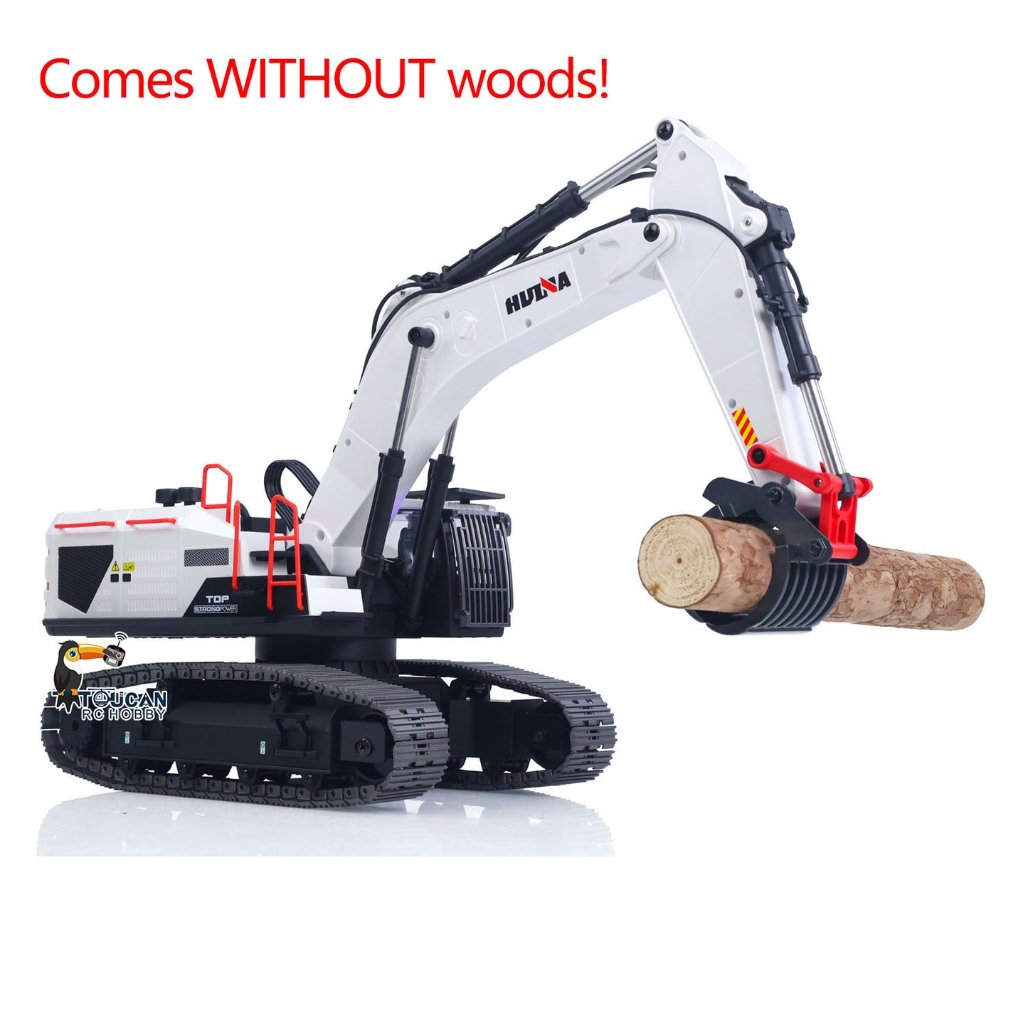 In Stock 1/14 HUINA RC Metal Excavator Ready to Run Toys 1594 Radio Lights Sound Battery 28CH Sound W/ Bucket Drill Round Wood Garb Gifts