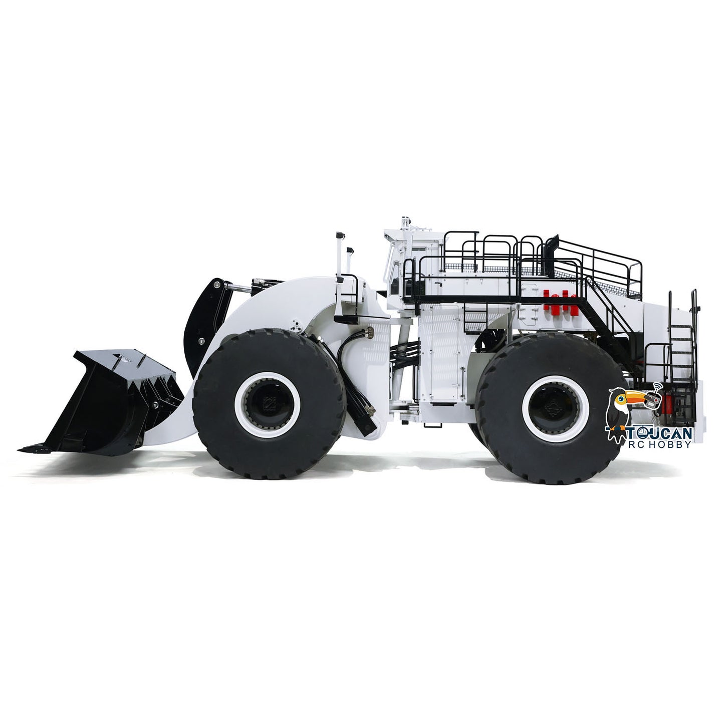 Toucan L2350 1/14 Metal RC Hydraulic Wheel Loader PNP/RTR Light & Sound Smoke System Manual Coupler Fork for Model Collectors