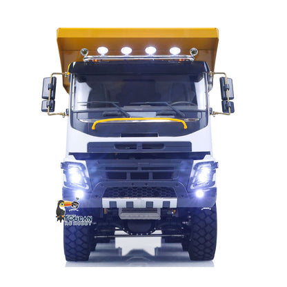 US Stock JDM 219 3Speed RTR 1/14 RC Hydraulic Dumper Metal Radio Controlled Truck 10X10 10X6 RC Tipper Differential Locks Sound Battery