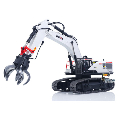 US Stock 1/14 HUINA RC Metal Remote Controlled Excavator 1594 594 2.4G Radio Light Battery USB 22CH Sound Gift Boys Girls