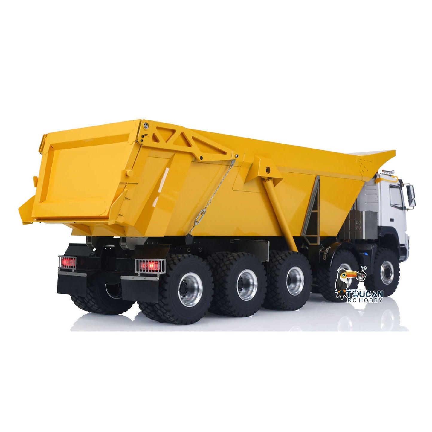 JDM 219 1/14 Metal Radio Controlled Hydraulic Dumper Truck 10X10 10X6 RC Tipper 3Speed Axles Transfer Case Differential Locks