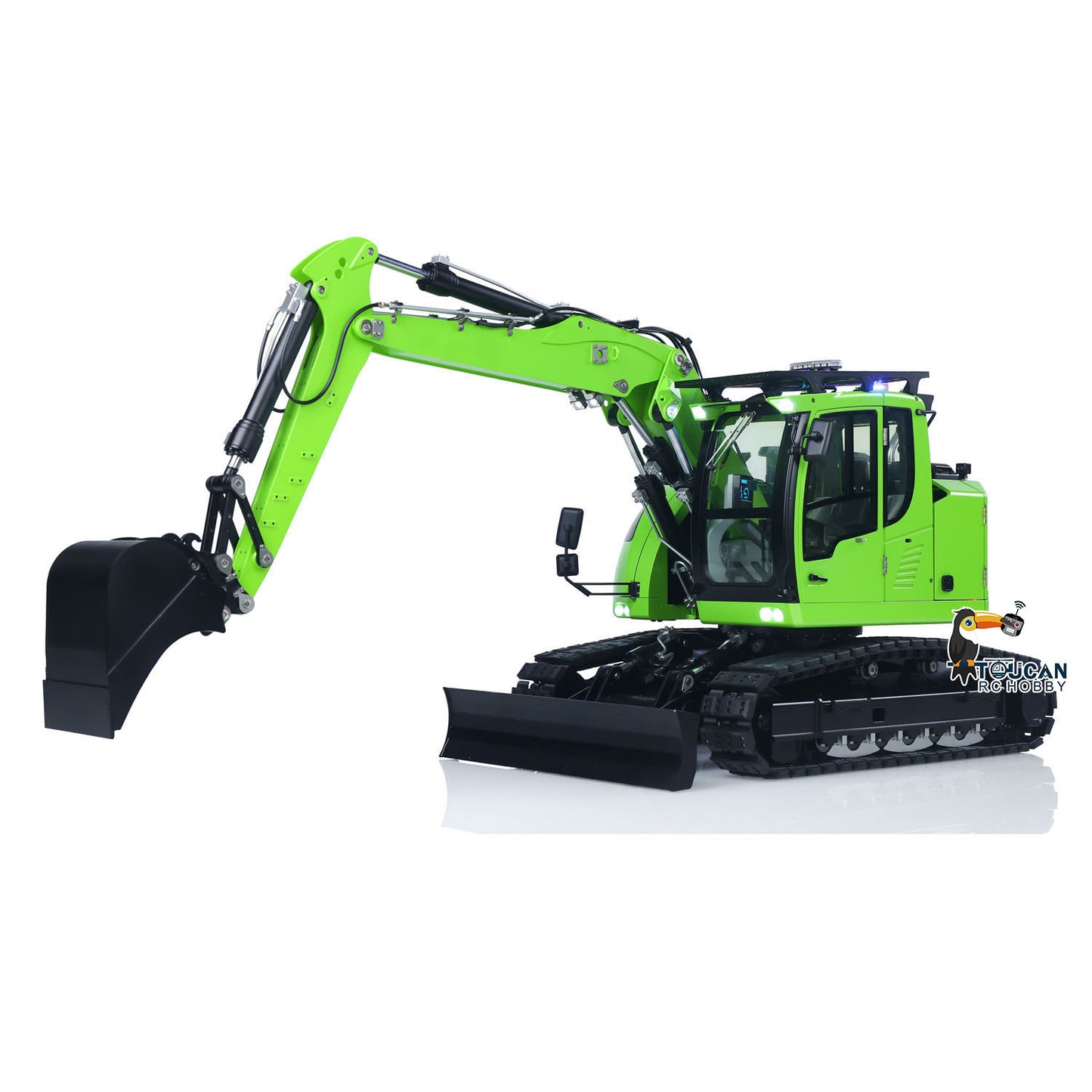 Upgraded 1/14 RC Hydraulic Excavator LR 914 5ways Valve Electric Digger Model RTR Construction Vehicle Frsky X14 Radio Battery