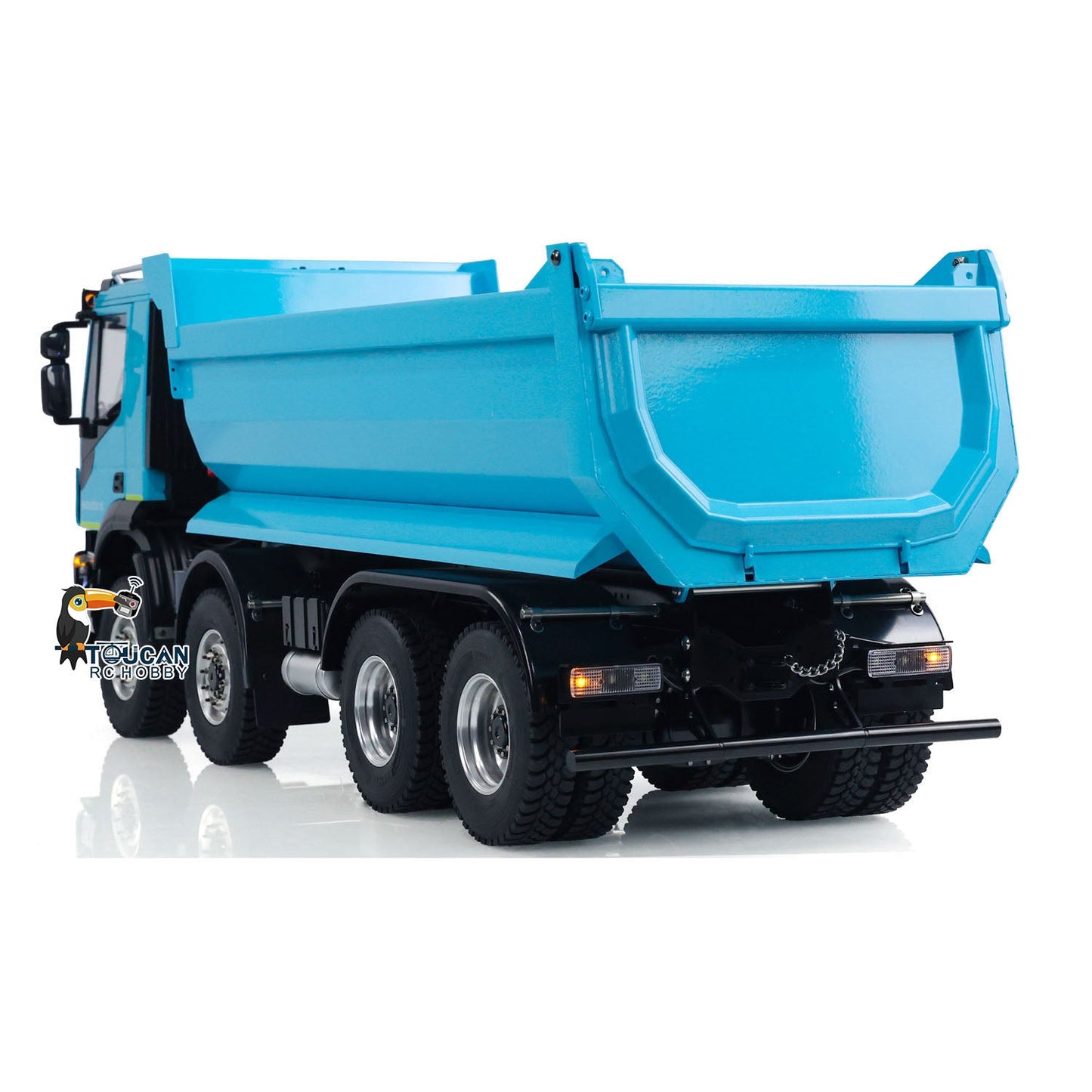 1/14 8x4 Metal Hydraulic RC Dump Truck 2-speed Radio Control Tipper Car Simulation DIY Model Painted ESC Servo Motor