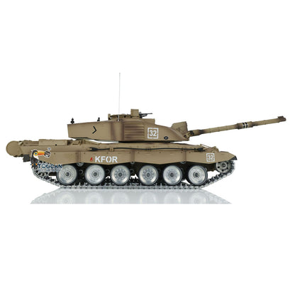 TOUCAN RC HOBBY Henglong 1/16 TK7.0 Customize 3908 Challenger II RTR RC Tank FPV 360 Degrees Turret IR BB Smoke Metal Tracks Road Drive Idler Wheels