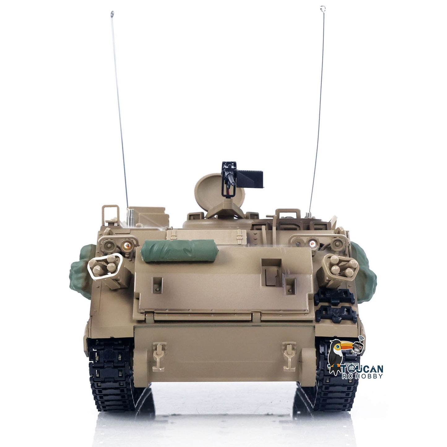 Fast Free Shipping Tongde 1/16 RC Military Tank M2412-C M113A2 APC Turret Rotation 360 Degree Infrared LED Light Sound Remote Control Electric Toy