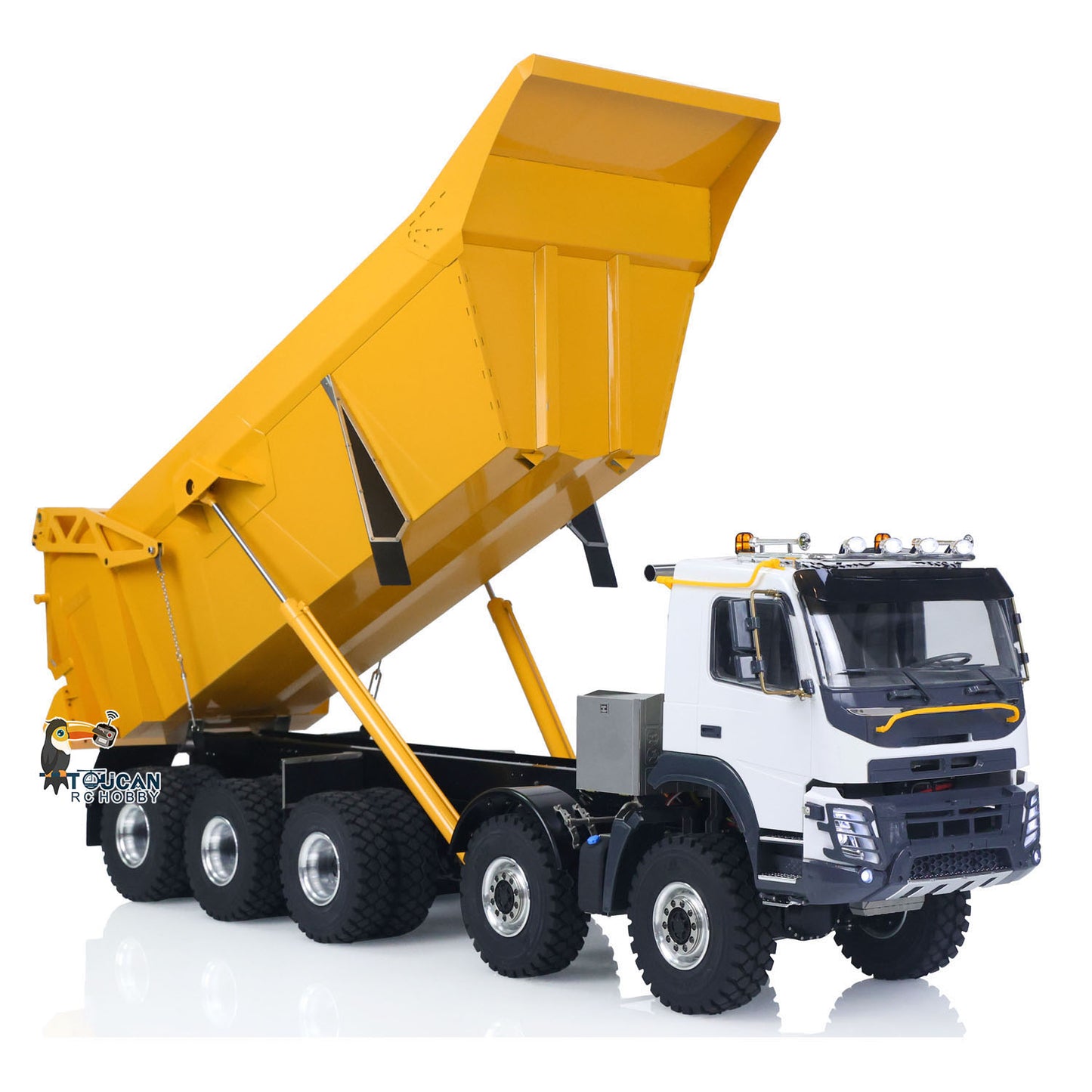 US Stock JDM 219 3Speed RTR 1/14 RC Hydraulic Dumper Metal Radio Controlled Truck 10X10 10X6 RC Tipper Differential Locks Sound Battery