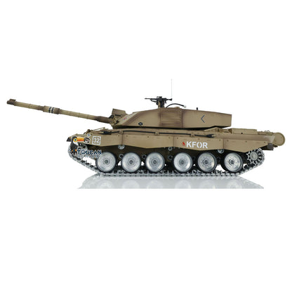 TOUCAN RC HOBBY Henglong 1/16 TK7.0 Professional British Challenger II 3908 RTR RC Tank 360 Degrees Turret IR BB Smoke Metal Sprockets Idlers Road Wheels Single Rubber Tracks