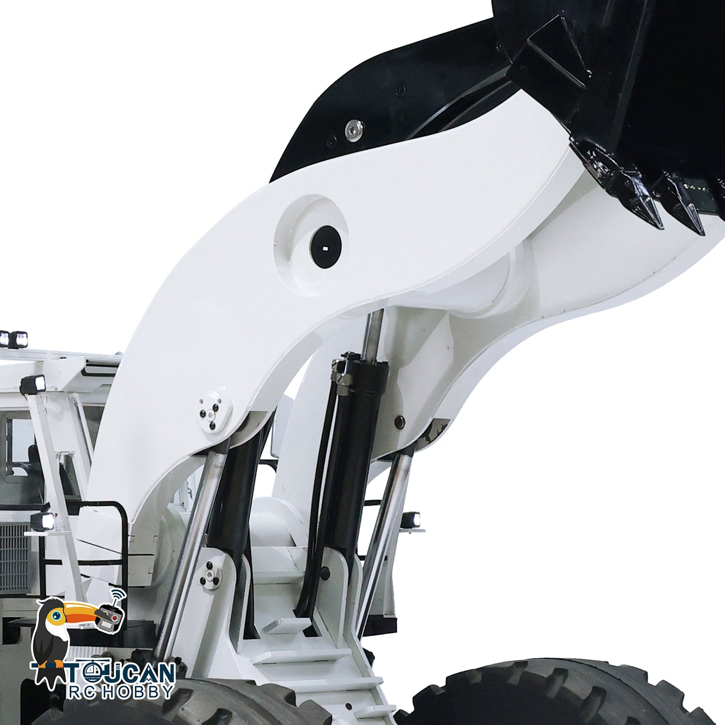 Toucan L2350 1/14 Metal RC Hydraulic Wheel Loader PNP/RTR Light & Sound Smoke System Manual Coupler Fork for Model Collectors