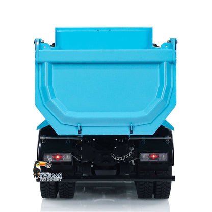 1/14 8x4 Metal Hydraulic RC Dump Truck 2-speed Radio Control Tipper Car Simulation DIY Model Painted ESC Servo Motor
