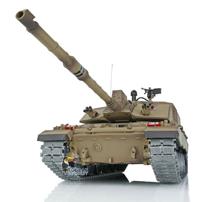 TOUCAN RC HOBBY Henglong 1/16 TK7.0 Professional British Challenger II 3908 RTR RC Tank 360 Degrees Turret IR BB Smoke Metal Sprockets Idlers Road Wheels Single Rubber Tracks
