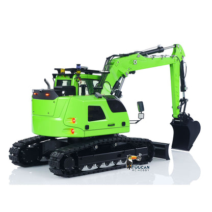 TOUCAN RC HOBBY CUT RC Hobby LR914 1/14 Metal RTR RC Hydraulic Excavator 3 Arms 5-Way Valve Quick Release Coupler FrSky X14 Controller Light Sound Display Screen for Digger Enthusiast