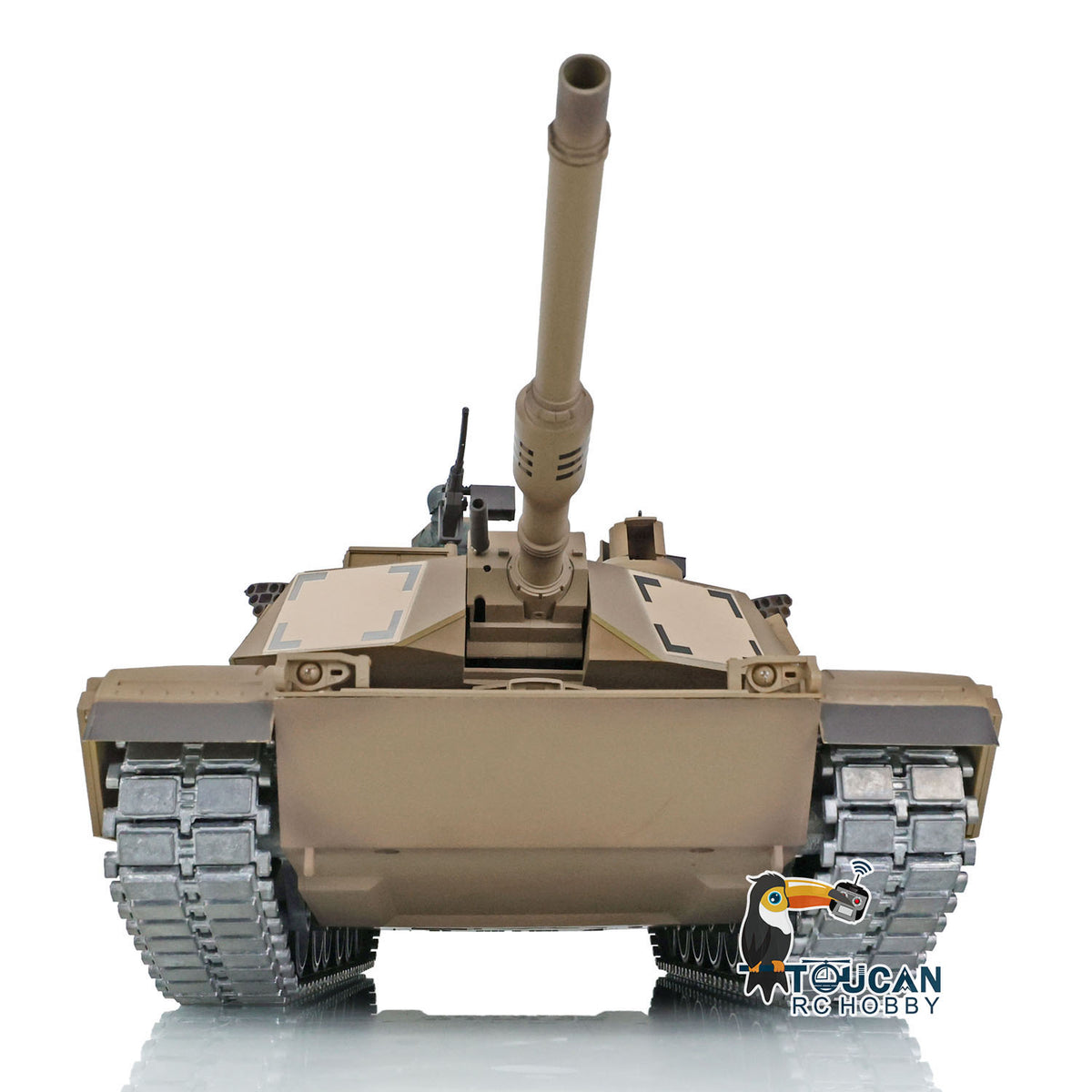 TOUCAN RC HOBBY Heng Long Abrams RC-Panzer 1/16 7.1 3918 ferngesteuertes Kettenfahrzeug mit zu öffnender Luke