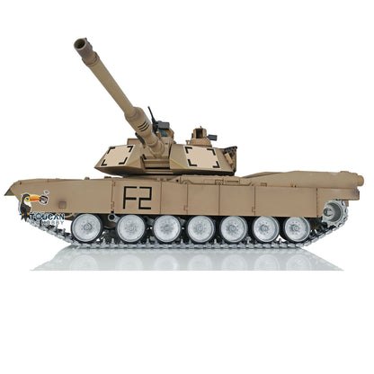 Heng Long 3918 (RTR) 1/16th Scale US Abrams M1A2 RC Tank W/Sound, LED Lights, & Upgraded Metal Tracks (UN White - Foto 4