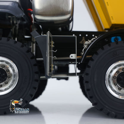 JDM 219 1/14 Metal Radio Controlled Hydraulic Dumper Truck 10X10 10X6 RC Tipper 3Speed Axles Transfer Case Differential Locks
