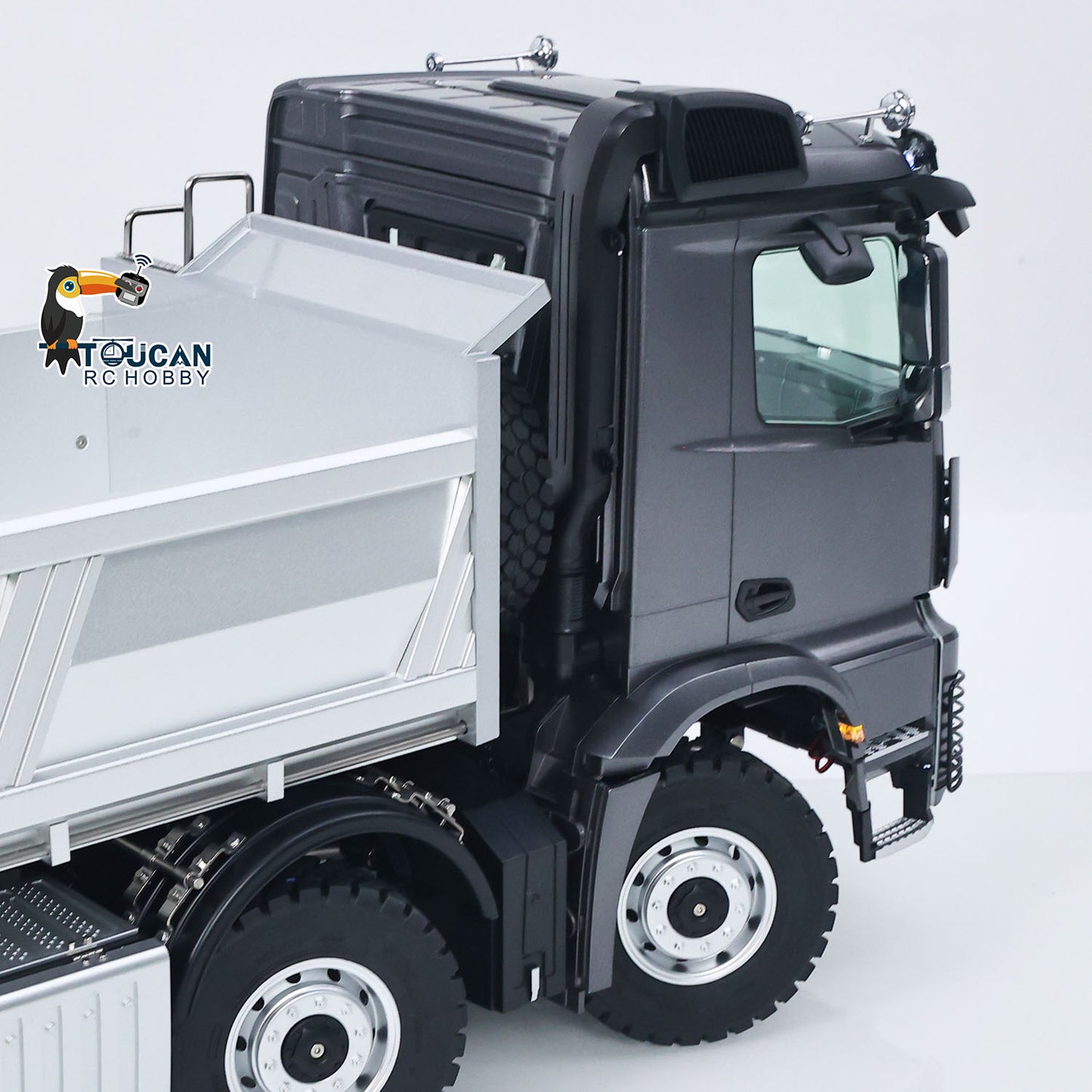 US Stock RTR Kabolite 8X8 1/14 RC Dump Truck K5703 Electric Lifting Remote Control Tipper Model 2Speed Gearbox Lights Sound System