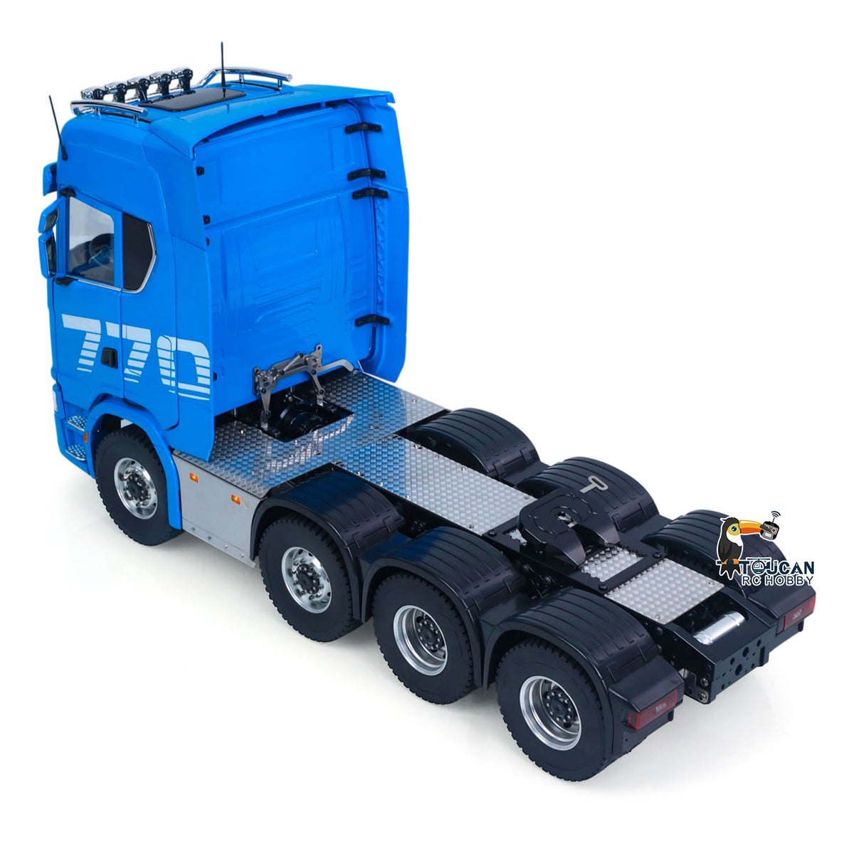TOUCAN RC HOBBY MODO 1/14 8x8 Remote Control Tractor Truck 2Speed Transmission RC Lorry Vehicle Metal Chassis Light Sound System No Differential Lock