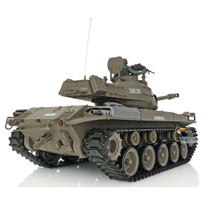 TOUCAN RC HOBBY Henglong 1/16 TK7.0 Plastic 3838 USA M26 Pershing 3839 Walker Bulldog M41A3 RTR RC Tank Armored Vehicle Model IR BB 360 Degrees Turret Smoke