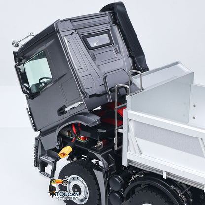 US Stock RTR Kabolite 8X8 1/14 RC Dump Truck K5703 Electric Lifting Remote Control Tipper Model 2Speed Gearbox Lights Sound System