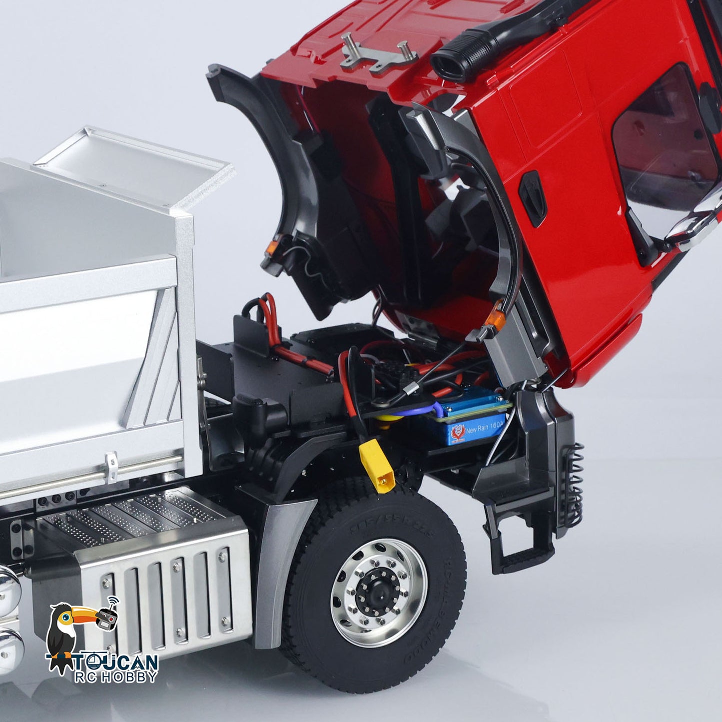 In Stock MD 1/14 6*6 Metal RC Hydraulic Dumper Truck 3348 2025Type 6WD Radio Controlled Tipper Lorry Car Model Metal Chassis 2Speed Gearbox Light Sound ESC Motor