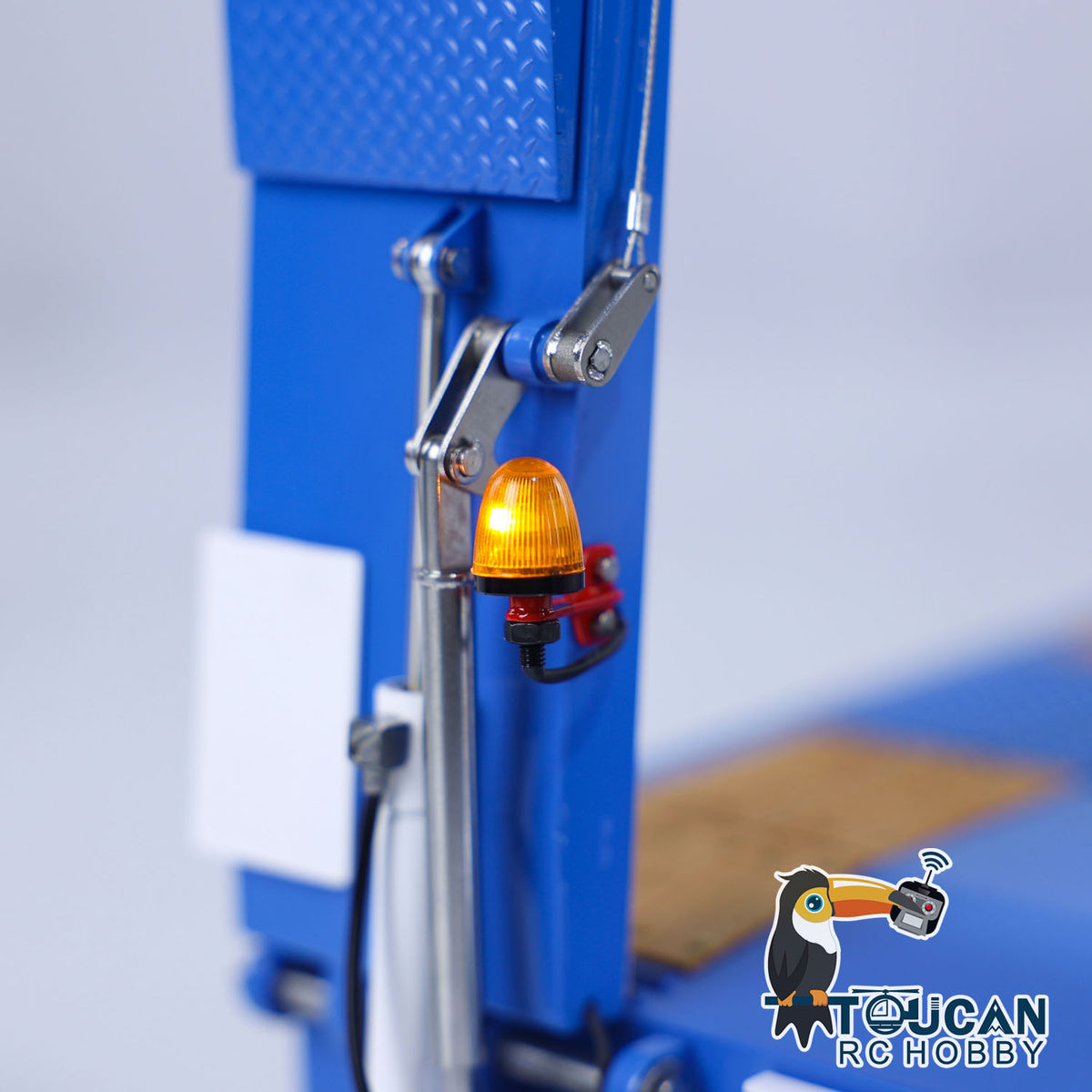 TOUCAN RC HOBBY LESU A0041 1/14 Metal Trailer Hydraulic Lifting Tailboard with Landing Legs 3 Axles Chassis for RC Tractor Truck DIY Construction Model
