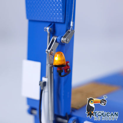 TOUCAN RC HOBBY LESU A0041 1/14 Metal Trailer Hydraulic Lifting Tailboard with Landing Legs 3 Axles Chassis for RC Tractor Truck DIY Construction Model