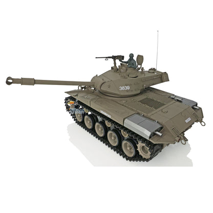 TOUCAN RC HOBBY Henglong 1/16 TK7.0 Plastic 3838 USA M26 Pershing 3839 Walker Bulldog M41A3 RTR RC Tank Armored Vehicle Model IR BB 360 Degrees Turret Smoke