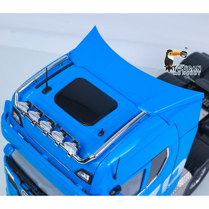 TOUCAN RC HOBBY MODO 1/14 8x8 Remote Control Tractor Truck 2Speed Transmission RC Lorry Vehicle Metal Chassis Light Sound System No Differential Lock