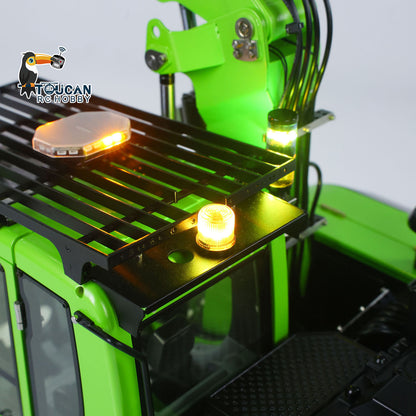 TOUCAN RC HOBBY CUT RC Hobby LR914 1/14 Metal RTR RC Hydraulic Excavator 3 Arms 5-Way Valve Quick Release Coupler FrSky X14 Controller Light Sound Display Screen for Digger Enthusiast