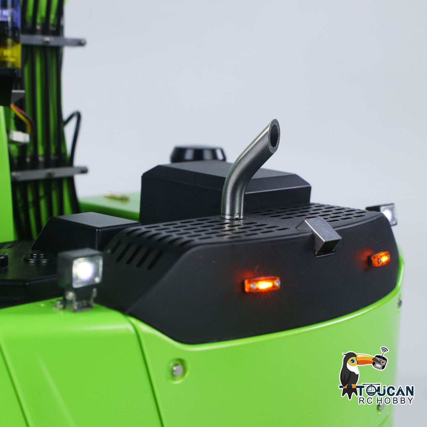 TOUCAN RC HOBBY CUT RC Hobby LR914 1/14 Metal RTR RC Hydraulic Excavator 3 Arms 5-Way Valve Quick Release Coupler FrSky X14 Controller Light Sound Display Screen for Digger Enthusiast