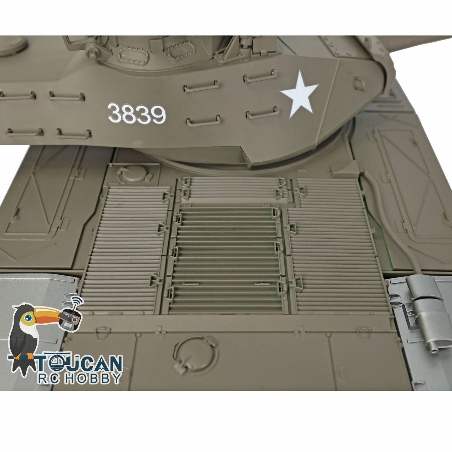 TOUCAN RC HOBBY Henglong 1/16 TK7.0 3839 USA Walker Bulldog RTR RC Tank FPV 360 Degrees Turret IR BB Smoke Metal Sprockets Idlers Road Wheels Gearbox Tracks