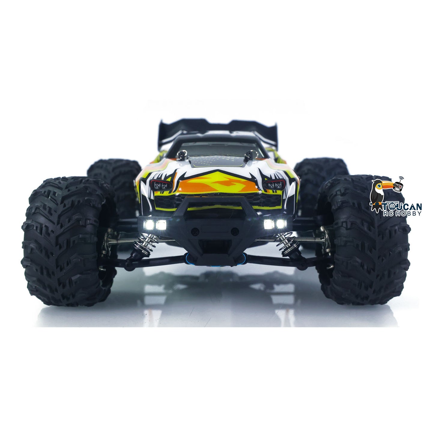 US Stock 1/16 4X4 Radio Controlled Off Road Vehicle SCY 16102Pro RC Big Tire Truck Muti-Terrain Brushless Model Car Light System RTR