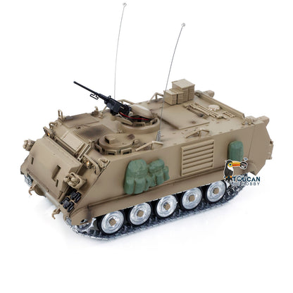US Stock TD 1/16 RC Tank M2412-C M113A2 APC Infrared Turret Rotary 360 Degree Remote Control Electric Military Vehicle Metal Wheels