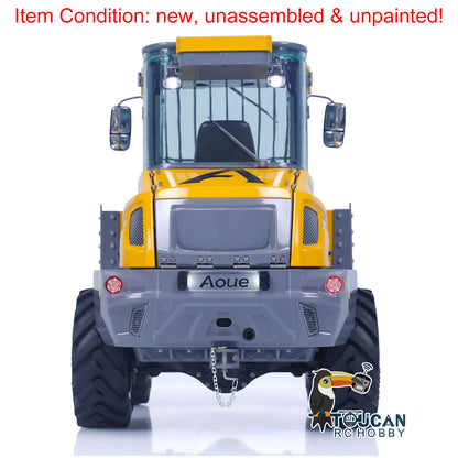 LESU 6MDX-B 1/14 Metal Hydraulic 4x4 RC Dump Truck with Differential Lock Axles Sound Light System for Engineering Vehicle Enthusiast