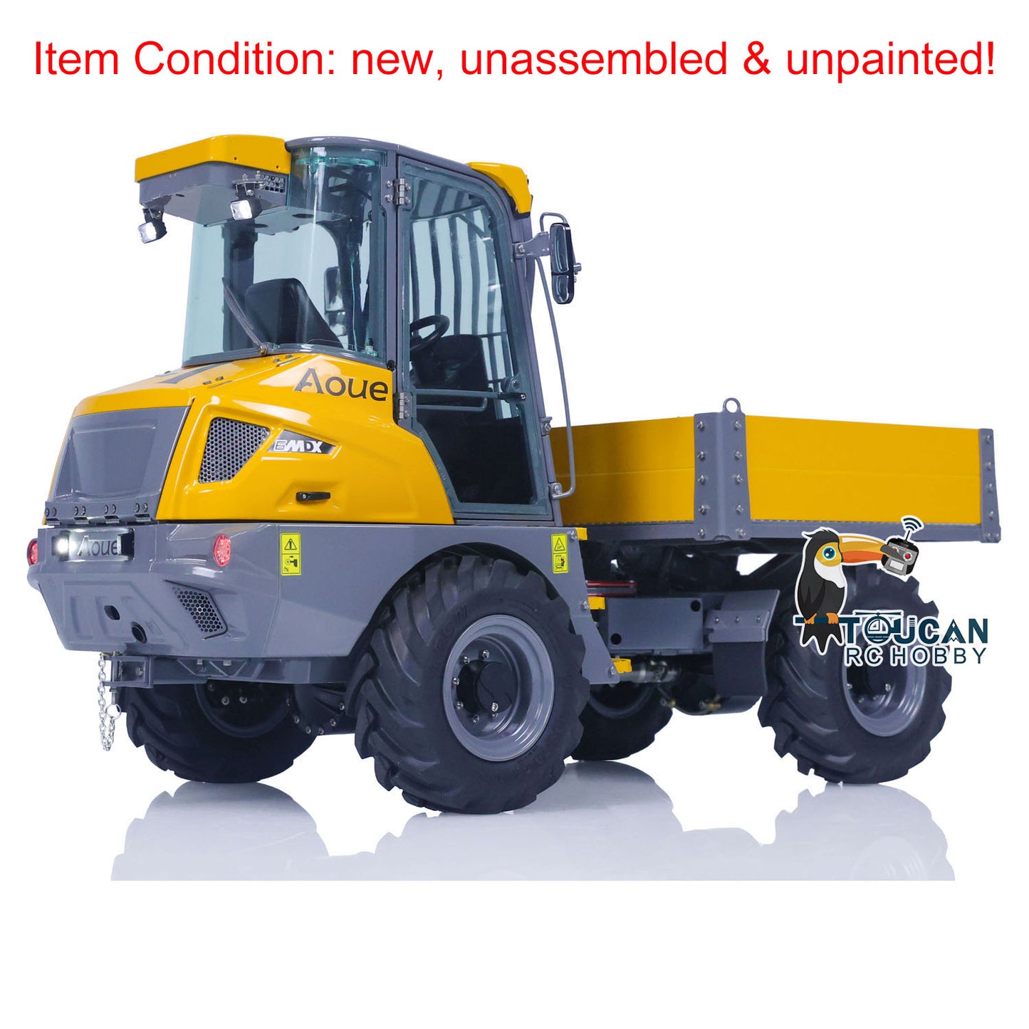 LESU 6MDX-B 1/14 Metal Hydraulic 4x4 RC Dump Truck with Differential Lock Axles Sound Light System for Engineering Vehicle Enthusiast