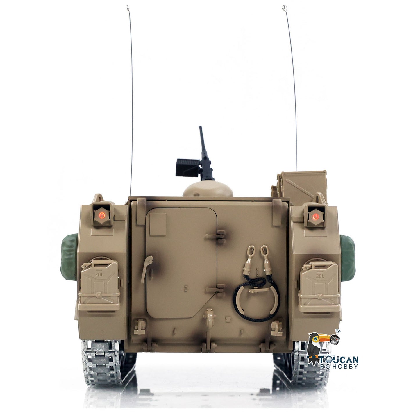 US Stock TD 1/16 RC Tank M2412-C M113A2 APC Infrared Turret Rotary 360 Degree Remote Control Electric Military Vehicle Metal Wheels