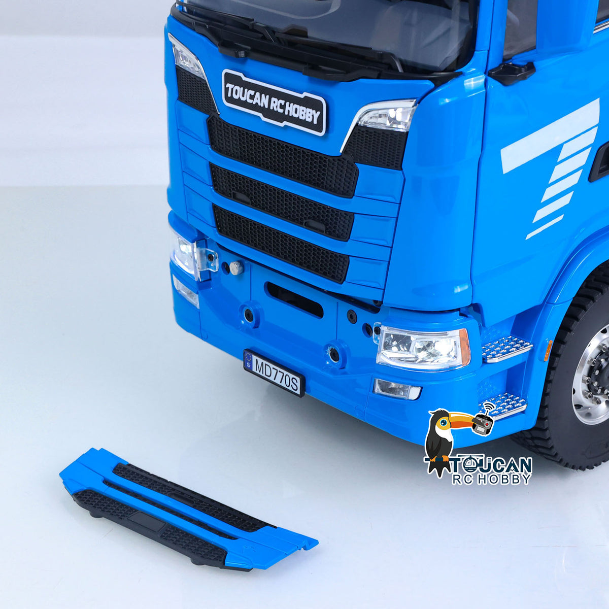 TOUCAN RC HOBBY MODO 1/14 8x8 Remote Control Tractor Truck 2Speed Transmission RC Lorry Vehicle Metal Chassis Light Sound System No Differential Lock
