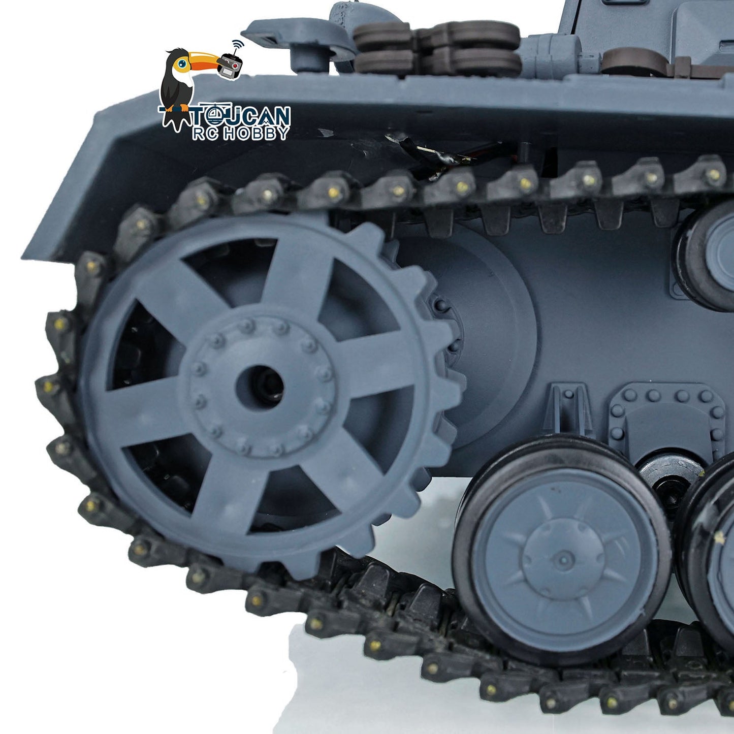TOUCAN RC HOBBY Henglong 1/16 Plastic TK7.0 3858/3859 German Panzer IV F2 F RTR RC Tank FPV Infrared Comkbat 360 Degrees Turret Smoke BB Steel Driving Gearbox Metal Barrel