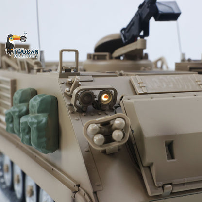 US Stock TD 1/16 RC Tank M2412-C M113A2 APC Infrared Turret Rotary 360 Degree Remote Control Electric Military Vehicle Metal Wheels