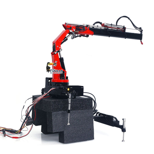 LESU 1/14 Radio Control Hydraulic Truck Crane A0014 Assembled Lights Control Valve Oil Pump For Upgrade TAMIYE Dumper Truck