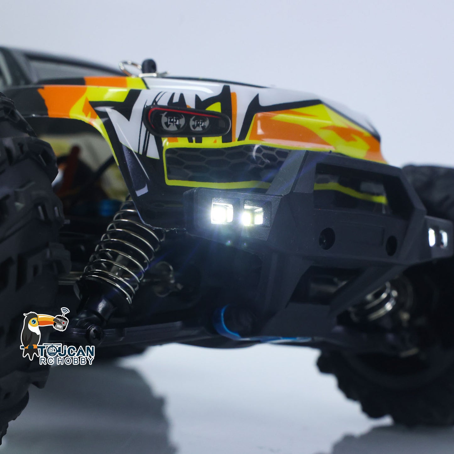 US Stock 1/16 4X4 Radio Controlled Off Road Vehicle SCY 16102Pro RC Big Tire Truck Muti-Terrain Brushless Model Car Light System RTR