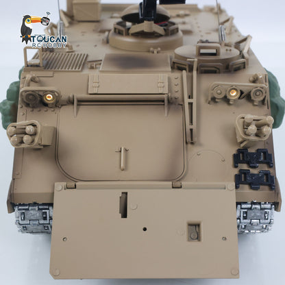 US Stock TD 1/16 RC Tank M2412-C M113A2 APC Infrared Turret Rotary 360 Degree Remote Control Electric Military Vehicle Metal Wheels