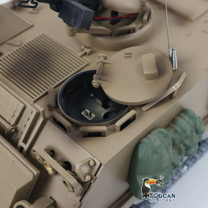 TOUCAN RC HOBBY Tongde 1/16 RC Tank M2412-C M113A2 APC Infrared Turret Rotary 360 Degree Remote Control Electric Military Vehicle Metal Wheels