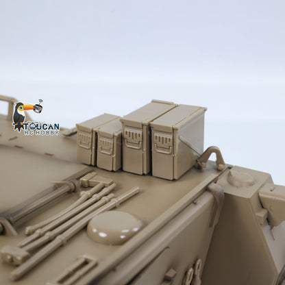 TOUCAN RC HOBBY Tongde 1/16 RC Tank M2412-C M113A2 APC Infrared Turret Rotary 360 Degree Remote Control Electric Military Vehicle Metal Wheels