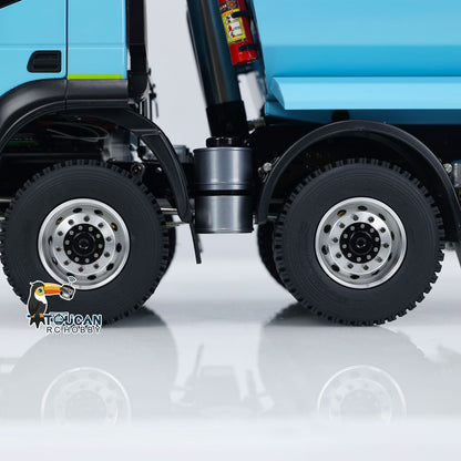 TOUCAN RC HOBBY MODO 1/14 8x4 Metal Hydraulic RC Dump Truck 2-speed Radio Control Tipper Car Simulation DIY Model Painted ESC Servo Motor